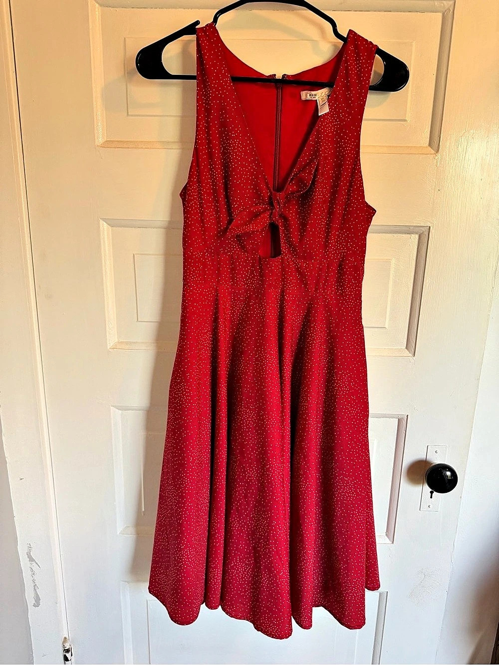 Hutch Red Polka Dot Mini Dress Like New